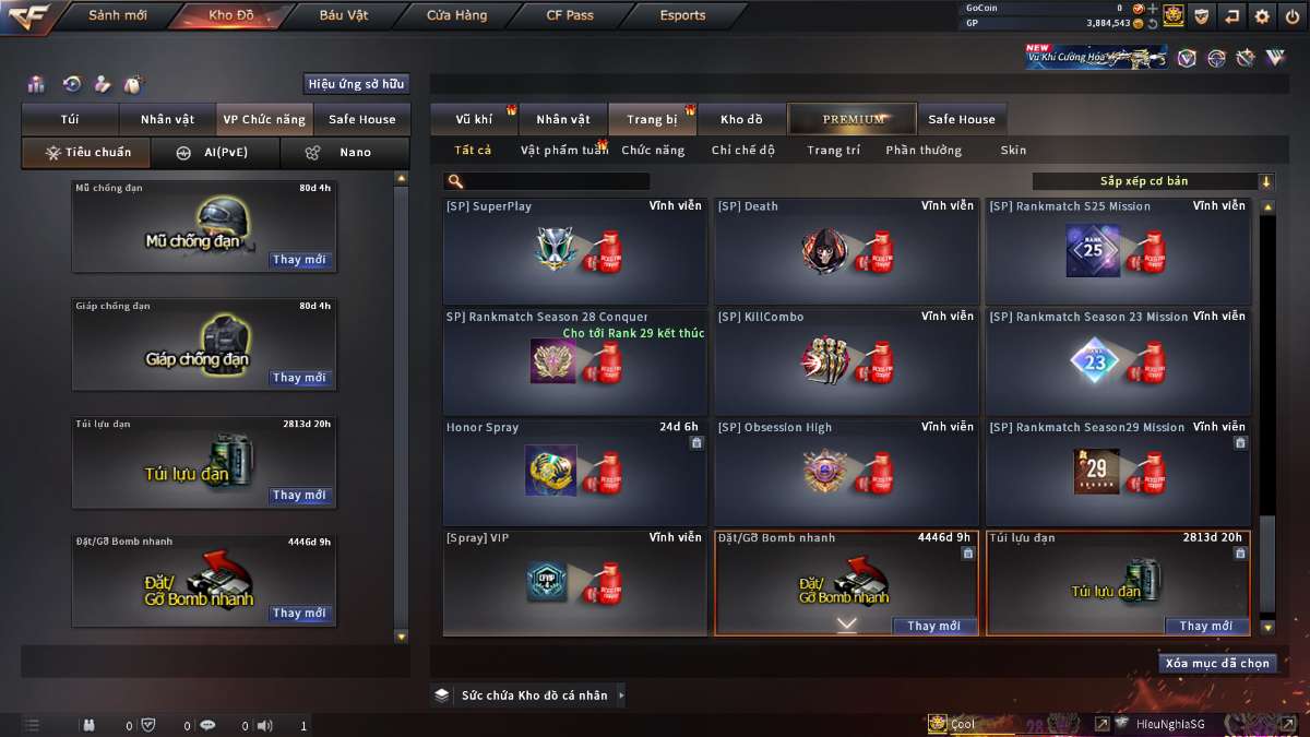 shop acc cf uy tin gia re